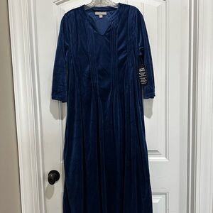 Woman Within Deep Blue Long Sleeve Dress NWT *New with tags*